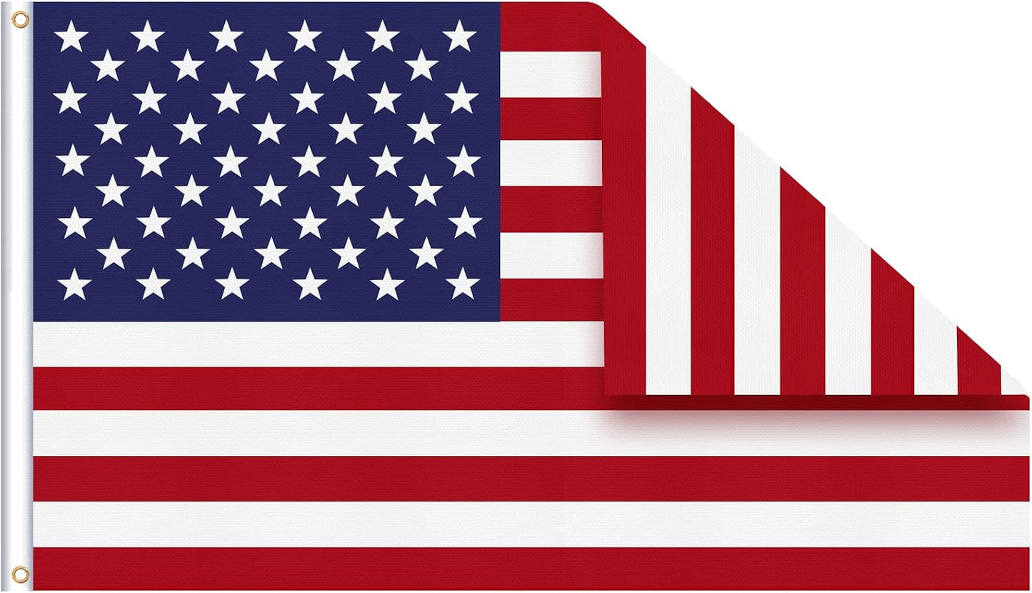 Bandera EE.UU. doble cara 3x5ft 3 capas duradera