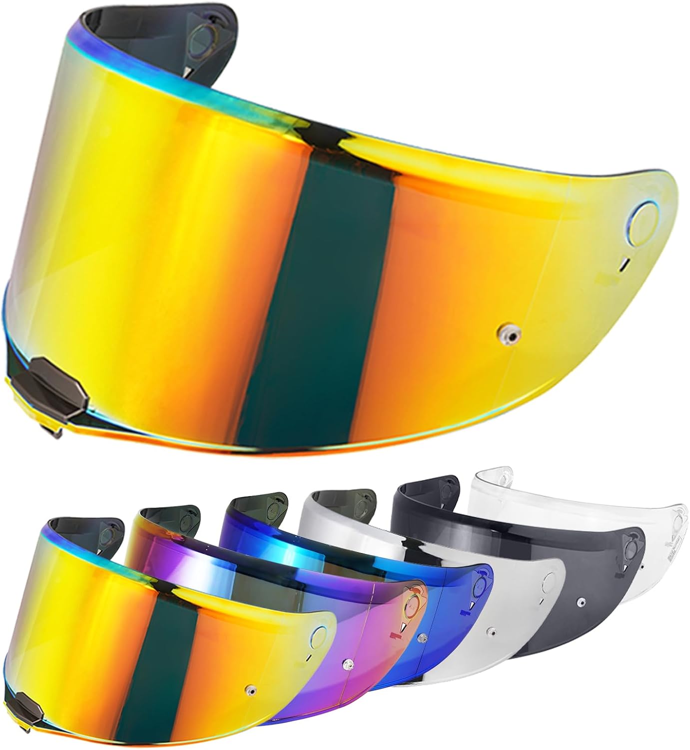 Escudo visera casco FF811 VECTOR II Citation II rojo cromado
