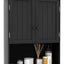 Organiz. baño armario 2 puertas estante ajustable
