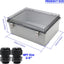 Caja conexiones eléctricas ABS impermeable 13.8x9.8pulg gris