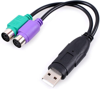 Convertidor PS/2 a USB para teclado y mouse
