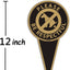 Letrero no excremento perro patio 12x6" doble cara