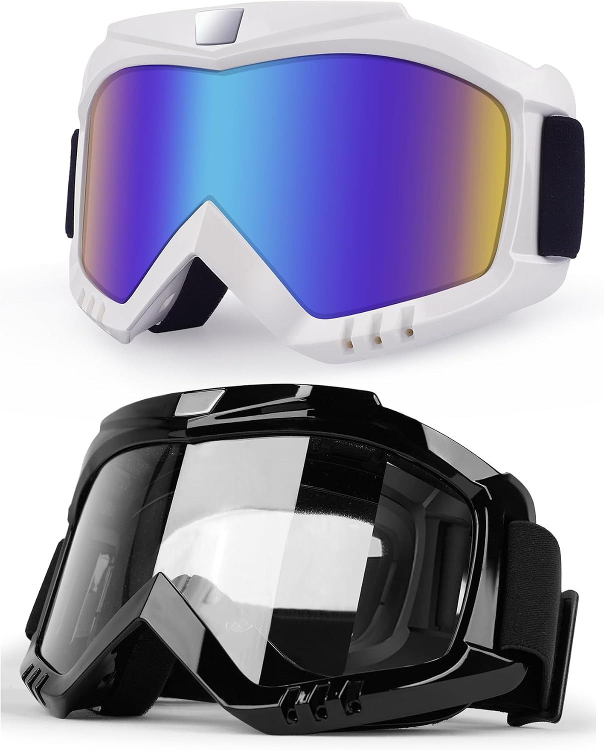Gafas motocicleta UV400 anti-niebla resistente viento