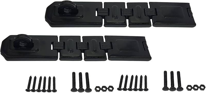 Cerrojo seguridad oculto 9" negro set 2