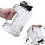 Botella agua deportiva 2.5L sin BPA boca ancha