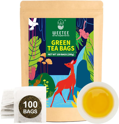 Bolsitas té verde 100uds antioxidante bolsa kraft resellable