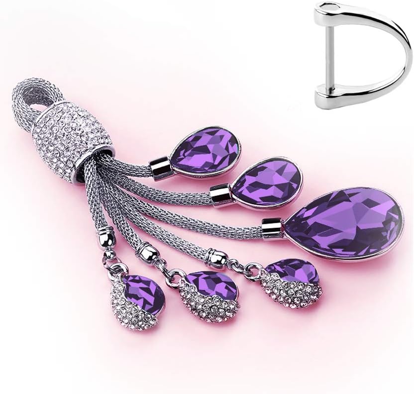 Llavero cristal forma corazón para niñas y mujeres