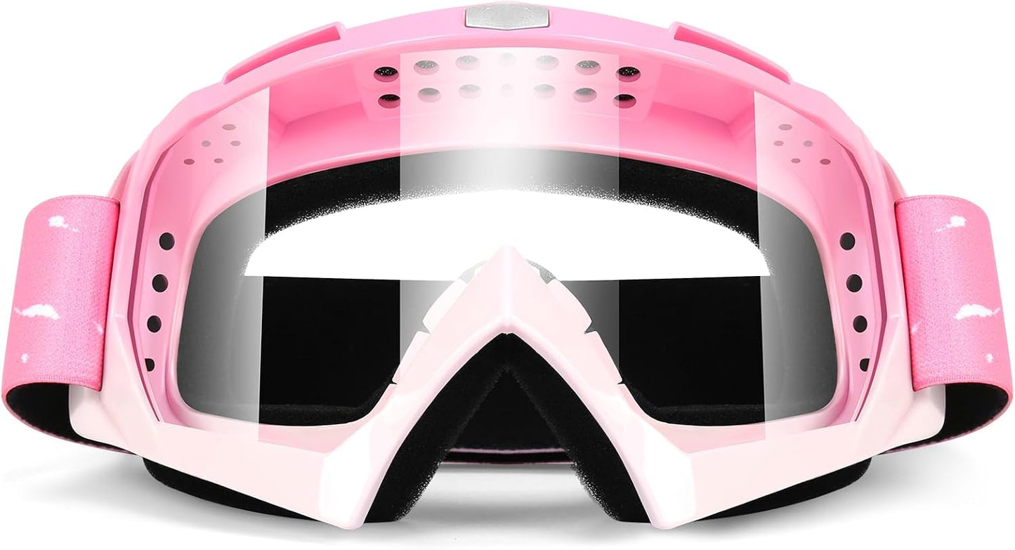 Gafas motocicleta antiembrollo UV para hombre y mujer