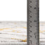 Alfombra rectangular 2x3ft color amarillo y gris/marfil