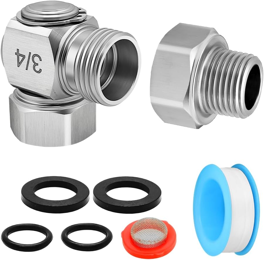 Kit codo giratorio manguera 3/4pulg acero inox 304 conector GHT