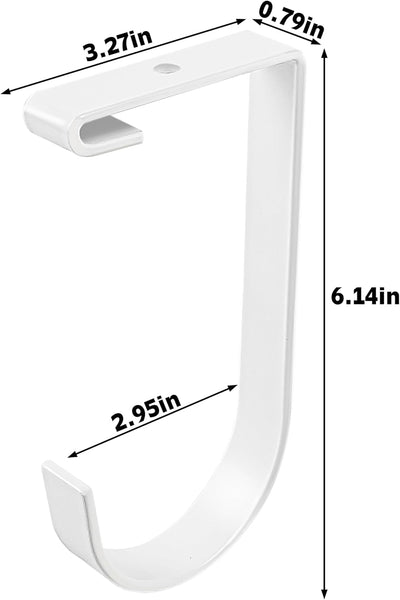 4 Accesorios Gancho Plano Acero Aleado para Estantes