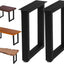 Patas cuadradas metal 22" para muebles set 2