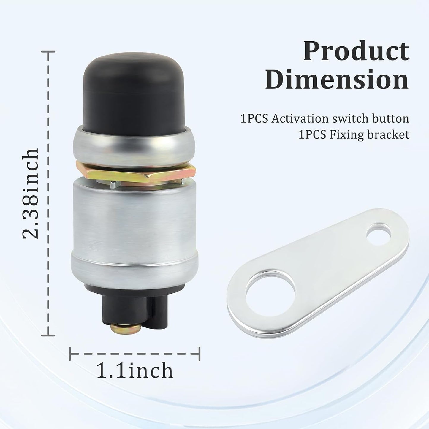 Interruptor botón 12V 50A impermeable para arranque motor