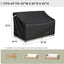 Funda sofá patio 52x35pulg impermeable resistente intemperie