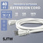 Cable extensión 12/3 40 ft impermeable 3 clavijas
