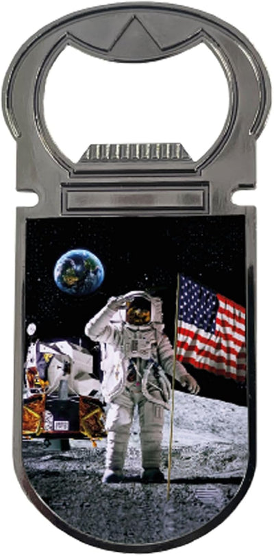 Abrebotellas magnético espacial con imagen 3D para nevera