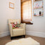 Tapete piel oveja lana 2x3ft para dormitorio y sala ivory