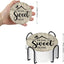 Set 6 Posavasos Cerámica con Soporte Metal Absorbente