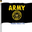 Banderas escudo ejército 3x5 doble cara dorada EE.UU.