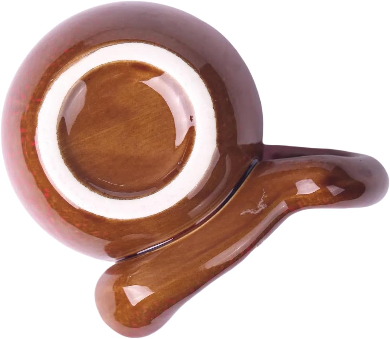 Taza café forma jarra cerámica esmaltada ergonómica