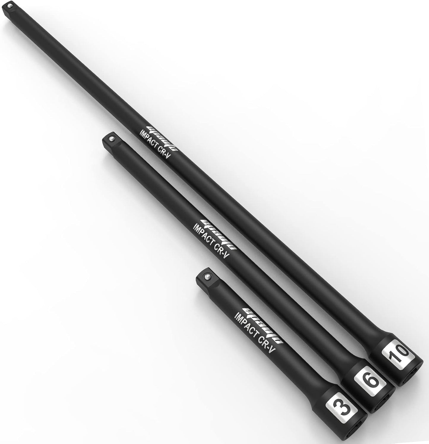 Set 3 Pzas Barra Extensión Impacto 1/4pulg