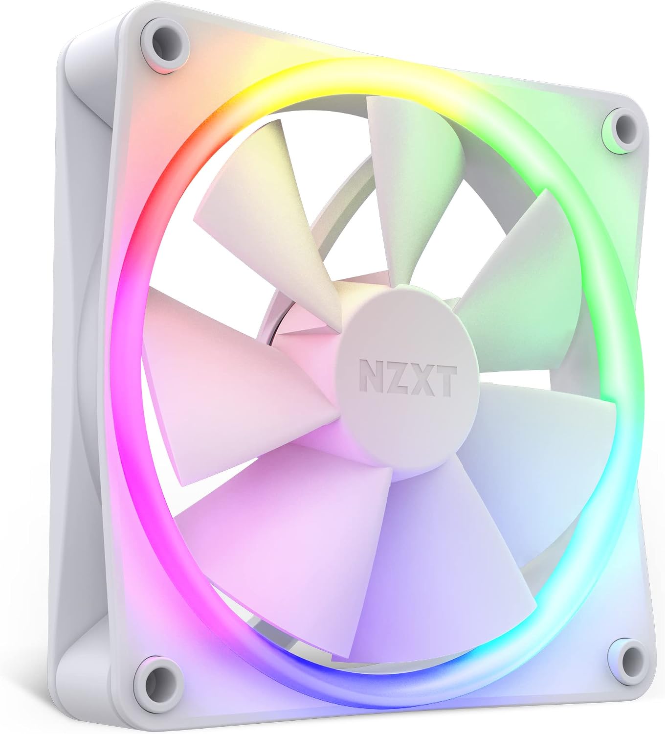 Ventilador Aer F120 RGB blanco de alto rendimiento