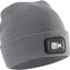 Gorro lana recargable con luz LED 150 lúmenes impermeable