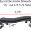 Respaldo ajustable para violín 1/4 1/8 universal