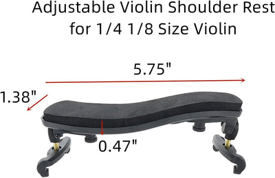 Respaldo ajustable para violín 1/4 1/8 universal
