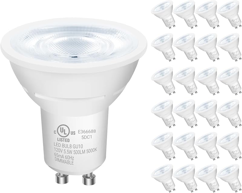 Bombilla LED GU10 regulable 500 lm luz blanca para cocina