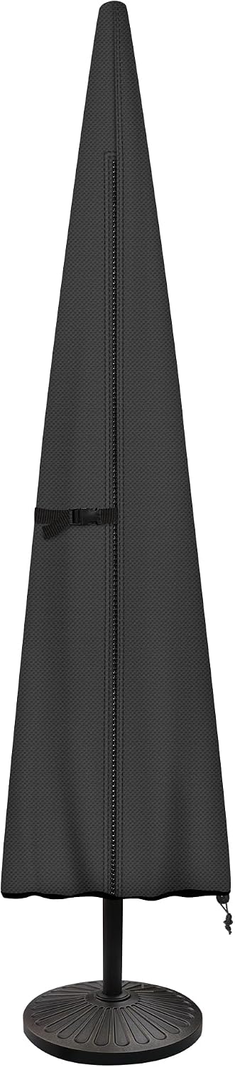 Cubierta sombrilla patio 600D impermeable 12ft negro