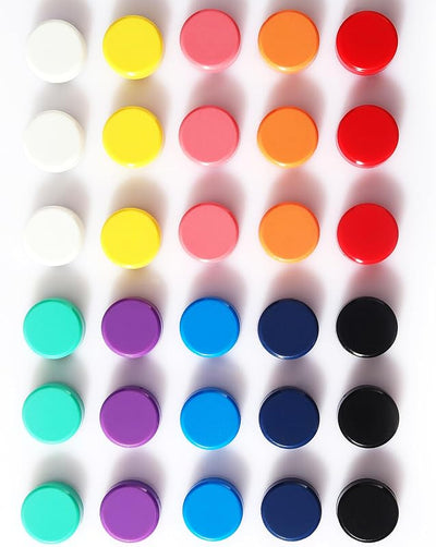 Imanes nevera 30uds 10 colores para pizarra cocina oficina