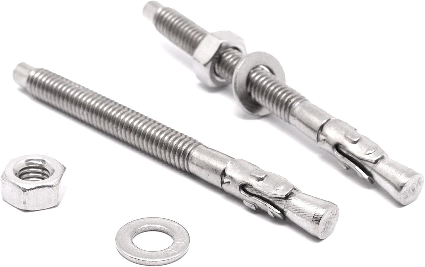 Anclajes hormigón 1/4x3 pulg acero inox 20uds