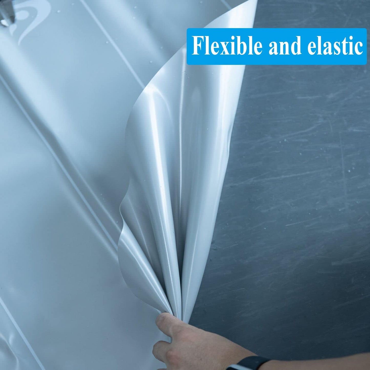 Revestimiento ducha PVC 30mil gris 6x10pies