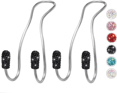 Ganchos metal para reposacabezas auto paquete 2 color negro