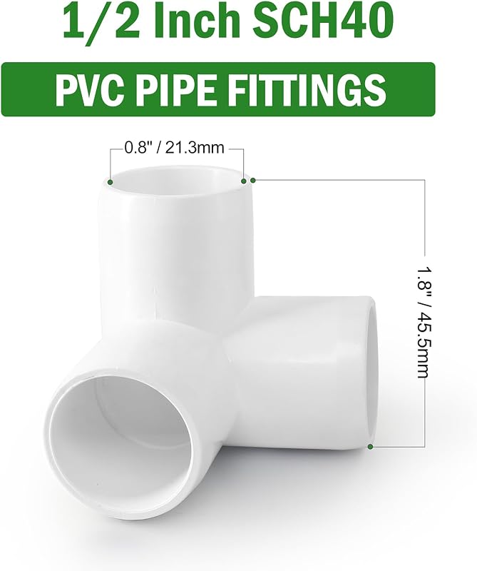 Accesorio Tee PVC 1/2pulg con salida lateral SCH40