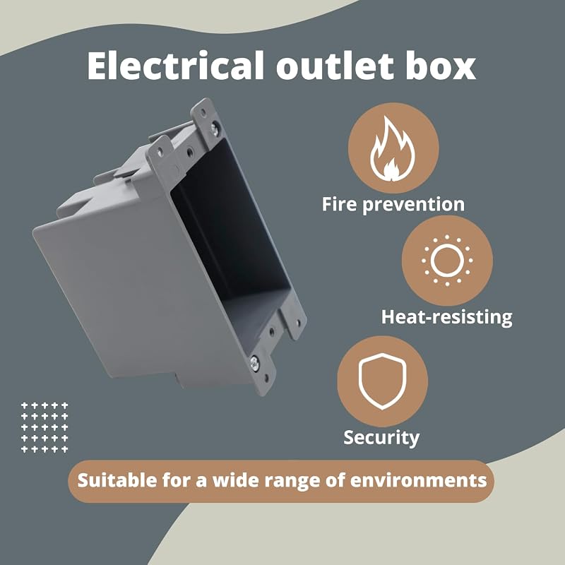 Caja eléctrica PVC 1 banda 14pulg cúbicas ETL para hogar