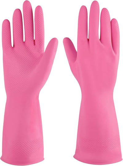 Guantes goma reutilizables para lavar platos hogar