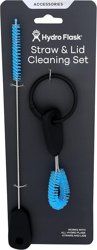 Set cepillo botella y pajita reutiliz. para Hydro Flask