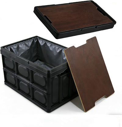 Caja plástico almacenamiento maletero coche 55L impermeable