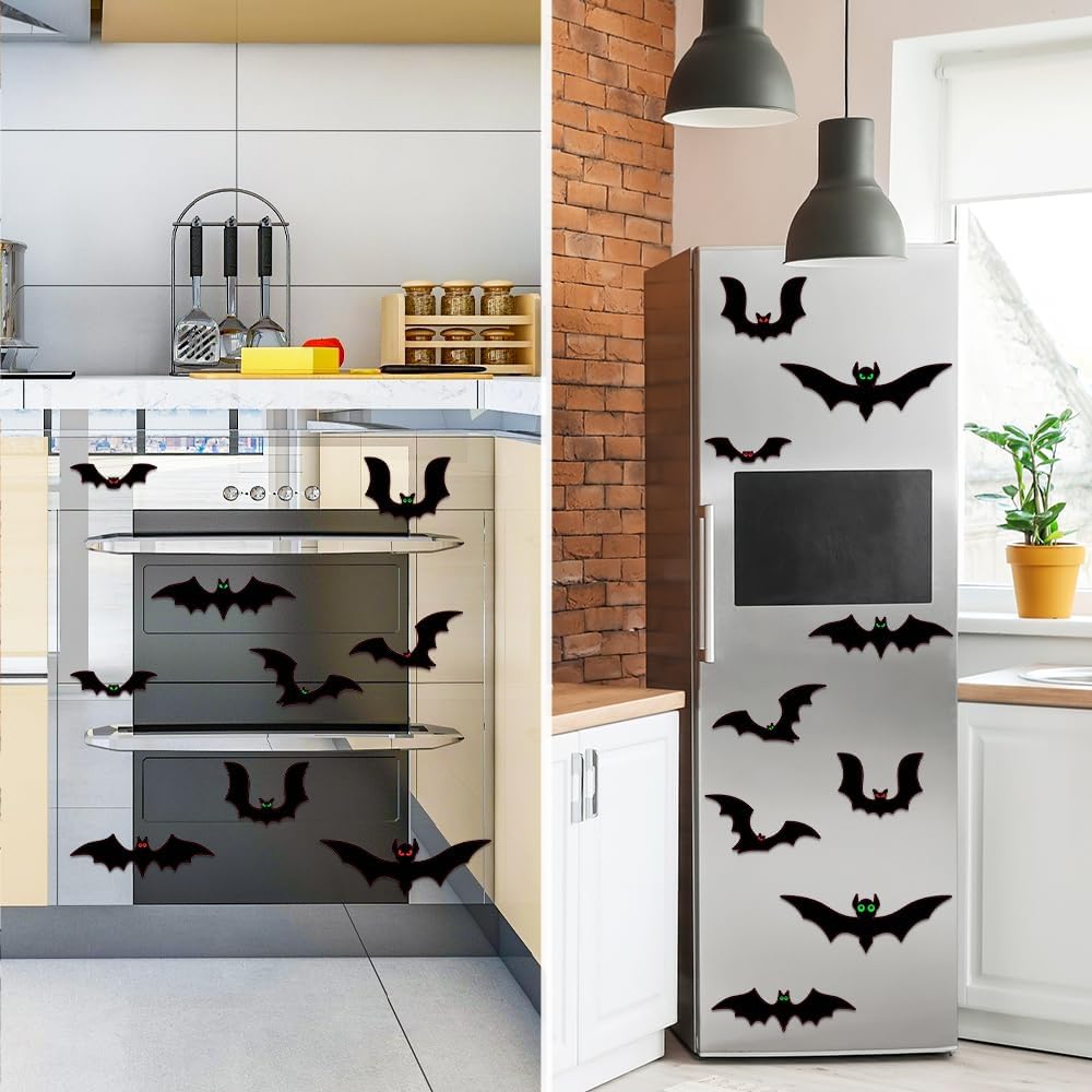Murciélagos magnéticos decoración puerta garaje Halloween