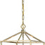 Colgante 4 luces Champ acabado dorado moderno
