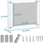 2 Marcos fotos acrílicos 8.5x11pulg transparentes colgantes