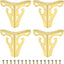 Set 4 patas huecas metal 3.7pulg para sofá mesa silla