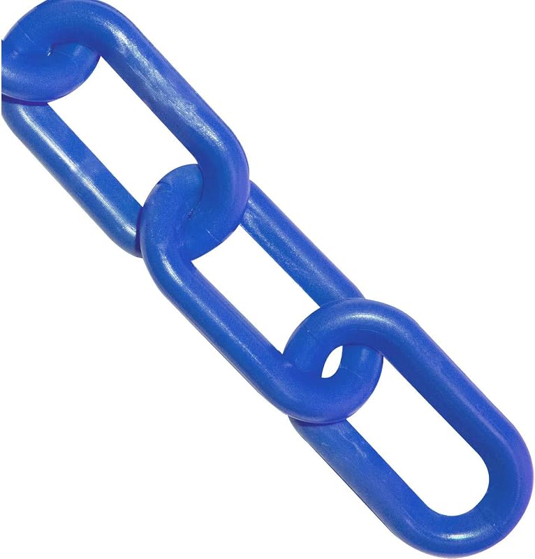 Cadena barrera plástica azul 1.5" 100 ft
