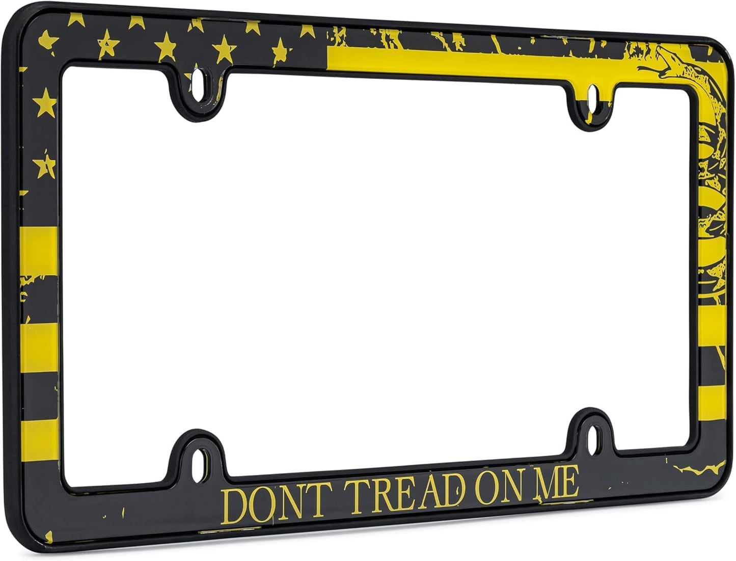 Marco matrícula Don't Tread On Me negro mate