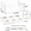 15 Cajas Transparentes para Cupcakes con Cinta Regalo