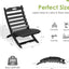 2 Sillas plegables Adirondack plástico HDPE para exterior