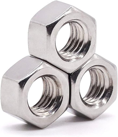 50 Tuercas Hexagonales Acero Inox Tamaño 8-32