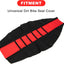 Funda asiento bicicleta universal goma suave rojo